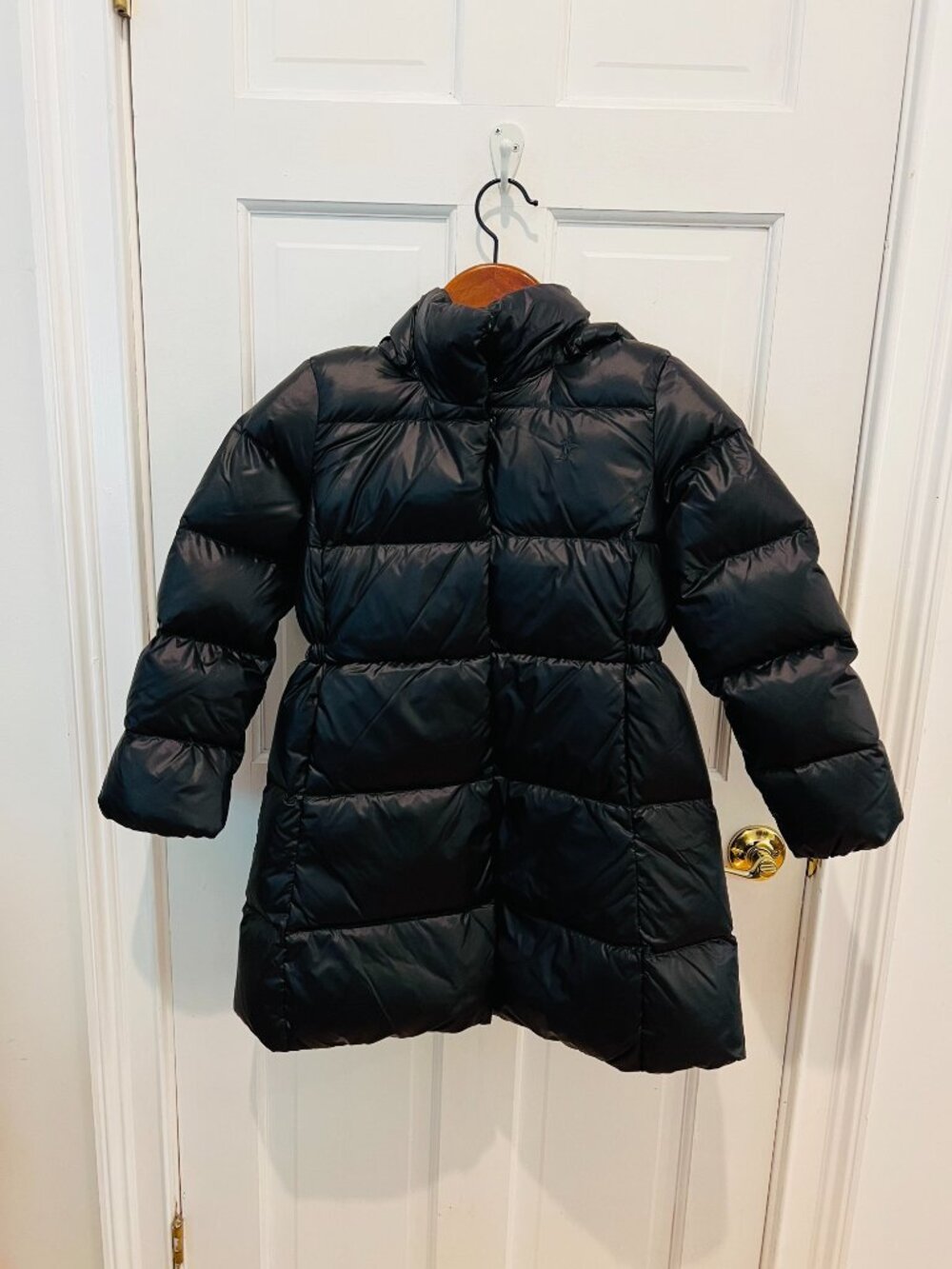 POLO RALPH LAUREN Little Girl's Momentum Water-resistant Down Coat In Polo Black - Picture 7 of 16